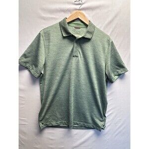 Untuckit Polo Shirt Mens Medium Green Hannifer Short Sleeve Golf Preppy